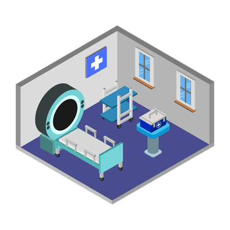 Hospital Room  Illustration