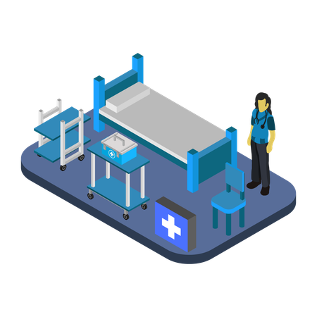 Hospital room  Illustration