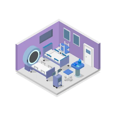 Hospital Room  Illustration