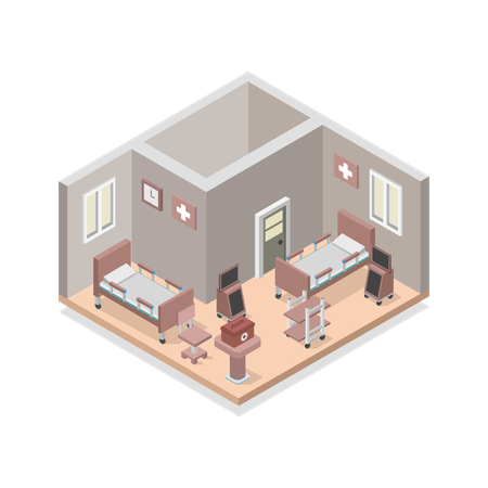 Hospital Room  Illustration