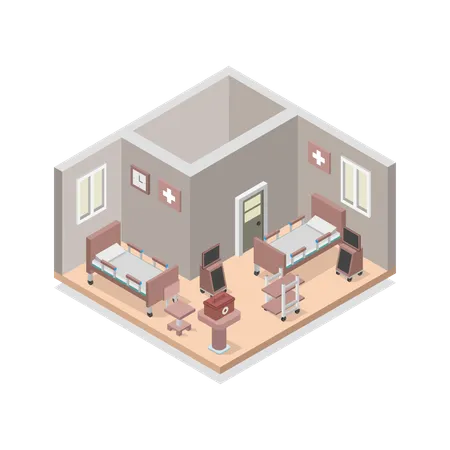 Hospital Room  Illustration