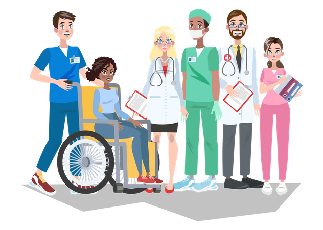 Hospital staff  Illustration