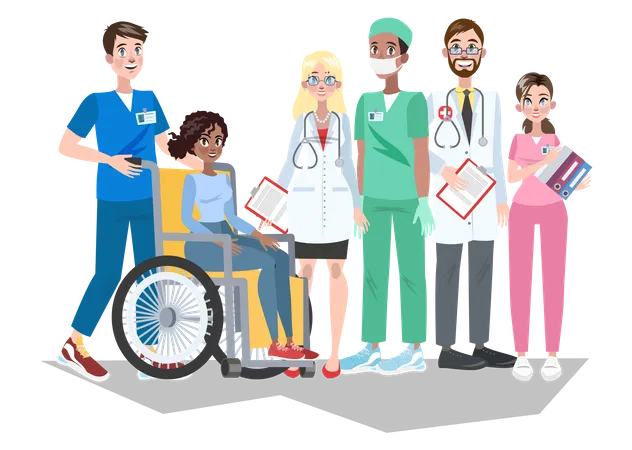 Hospital staff  Illustration