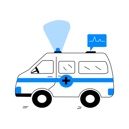 Hospital vehicle  Illustration