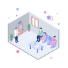 illustration for patient waiting room