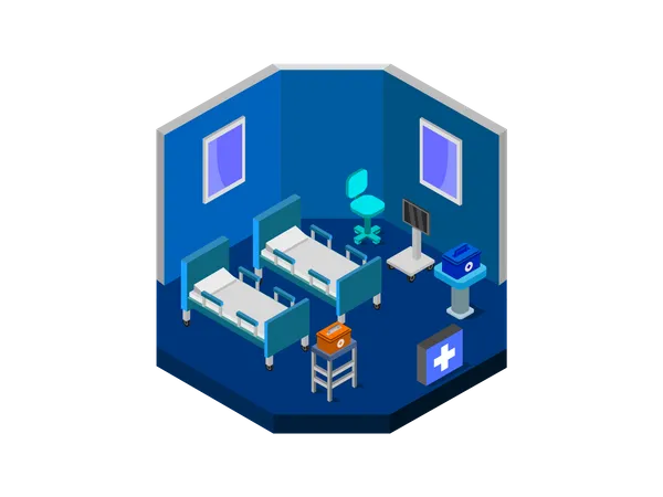 Hospital ward  Illustration