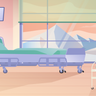 hospital ward illustration free download