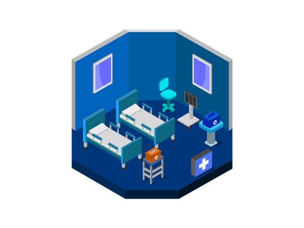 Hospital ward  イラスト
