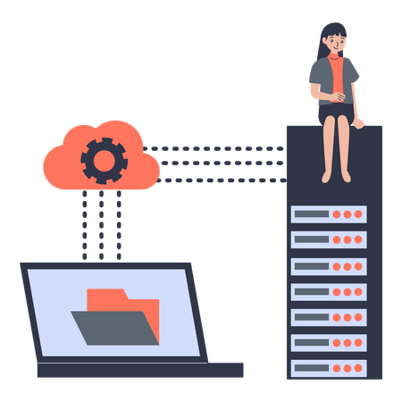 Hosting Solutions  Illustration