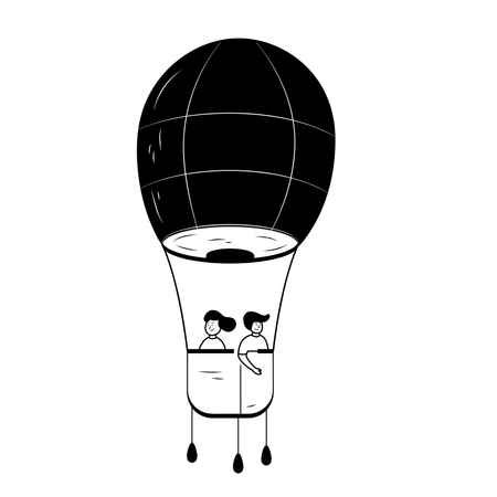 Hot air baloon  Illustration