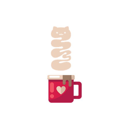 Hot coffee Illustration