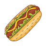 illustration hot-dog