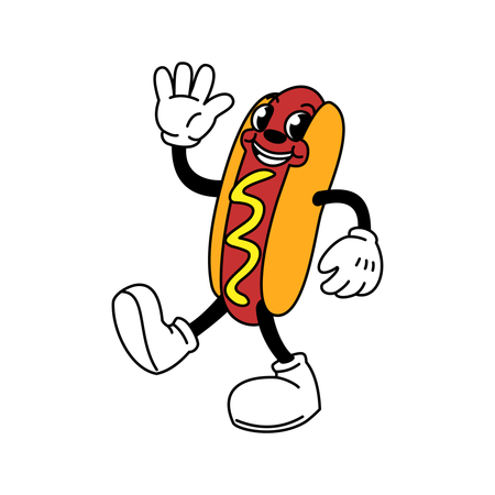 Hot Dog  Illustration