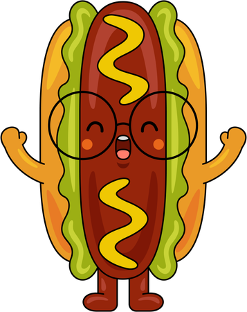 Hot Dog  Illustration