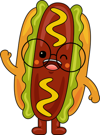 Hot Dog  Illustration