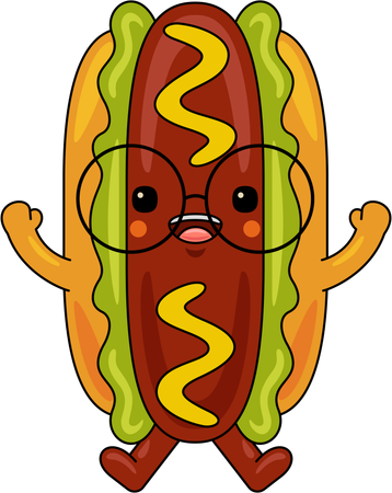 Hot Dog  Illustration