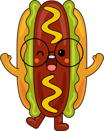 Hot Dog  Illustration