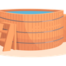 illustrations of hot tub