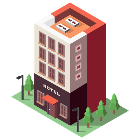 Hotel Building  Illustration