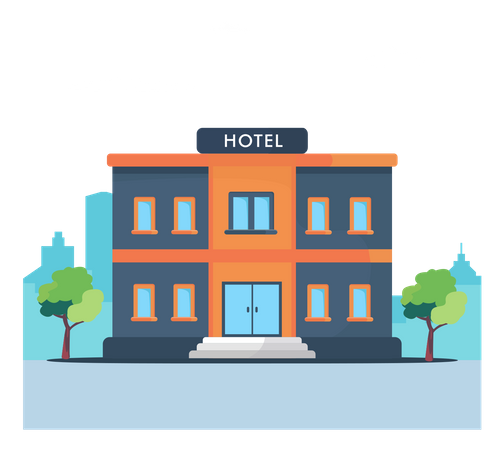 Hotel Building  Illustration