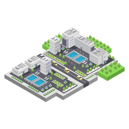 Hotel building  Illustration