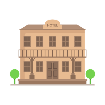 Hotel building  Illustration