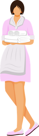 Hotel housekeeper  Illustration