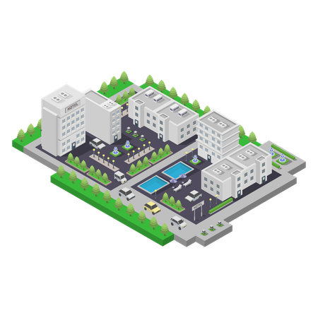 Hotel  Illustration