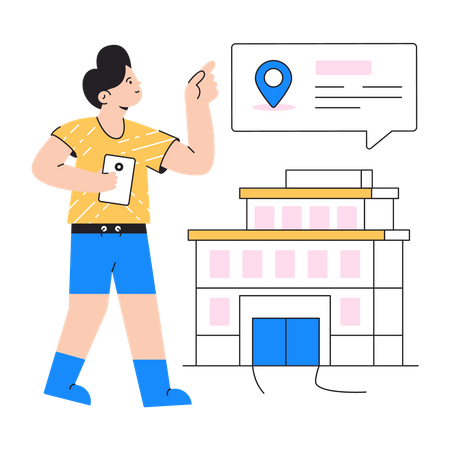 Hotel location  Illustration