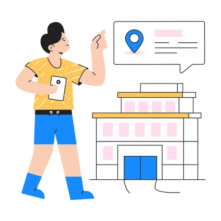 Hotel location  Illustration