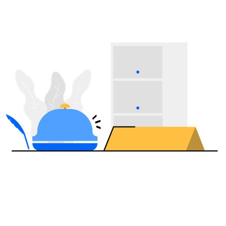 ホテル受付  イラスト