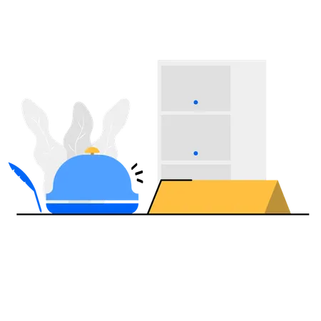 ホテル受付  イラスト