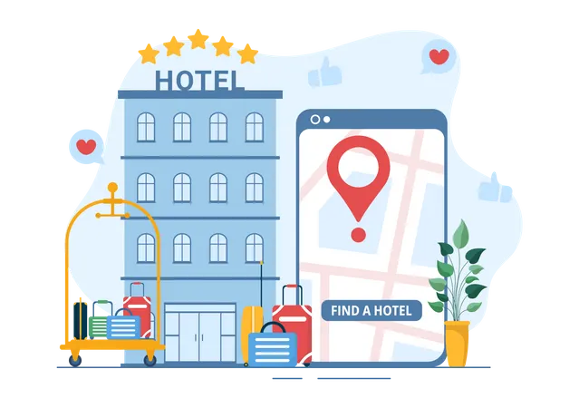 Hotel service feedback  Illustration