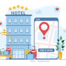 illustrations for hotel service
