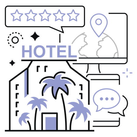 Hotel Service Rating  Illustration