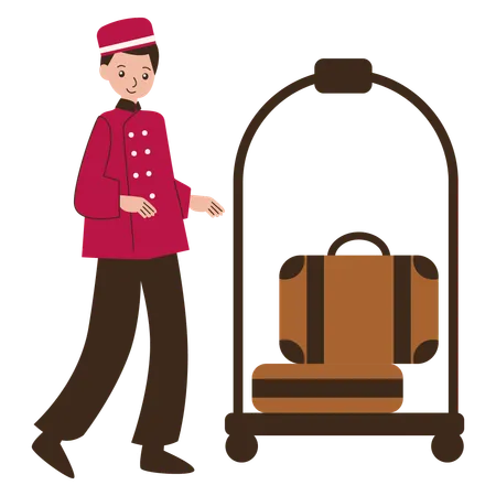 Hotel Service Staff  Illustration