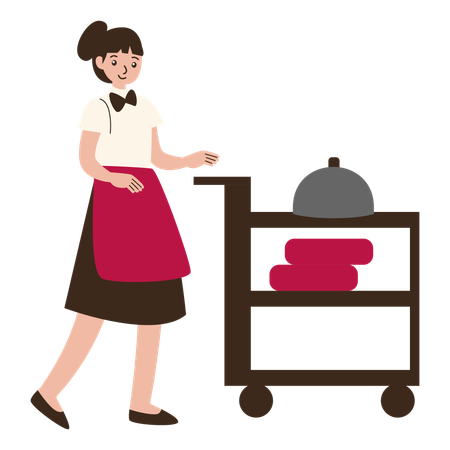 Hotel Service Staff  Illustration