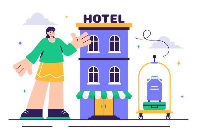 Hotelbewertungen  Illustration