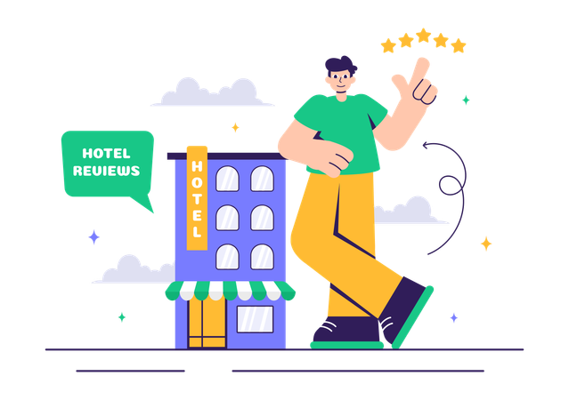 Hotelbewertungen  Illustration