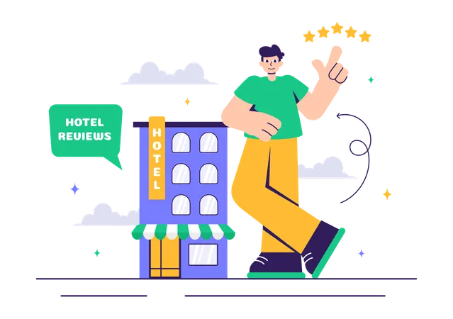 Hotelbewertungen  Illustration