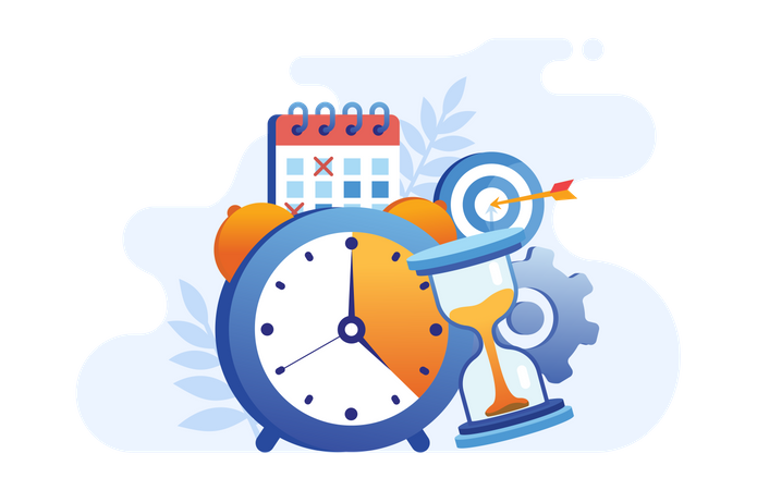 Hourglass timer  Illustration