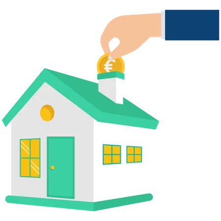 House and property investment Illustration