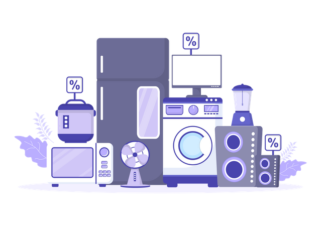 House Appliance Product Illustration