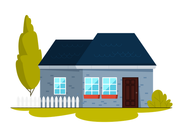 House building  Illustration