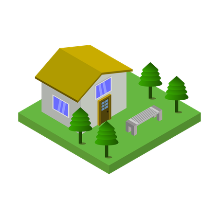 House Building  Illustration