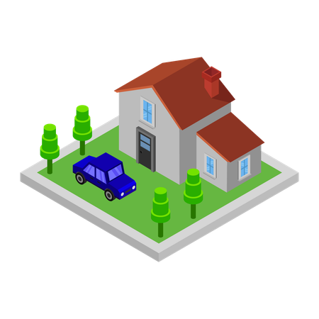 House Building  Illustration