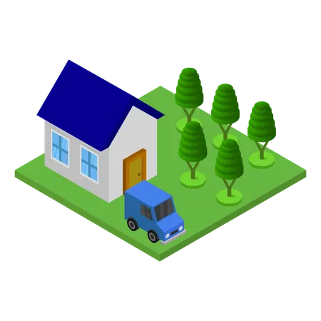 House Building  Illustration