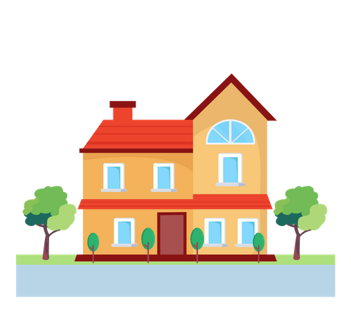 House Building  Illustration