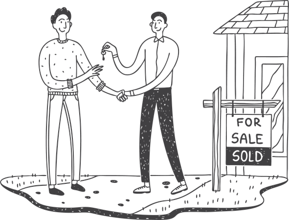 House dealer  Illustration