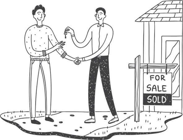 House dealer  Illustration